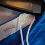 Mango Blue Satin Mini Dress Image 5