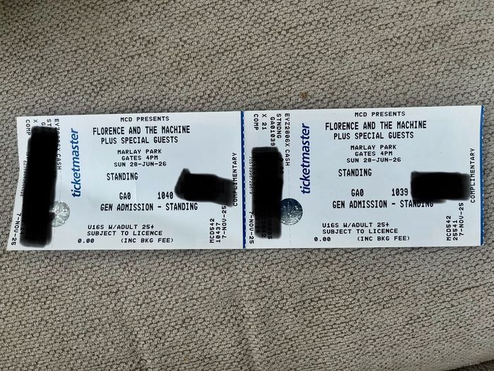 Florence & The Machine - 2 tickets