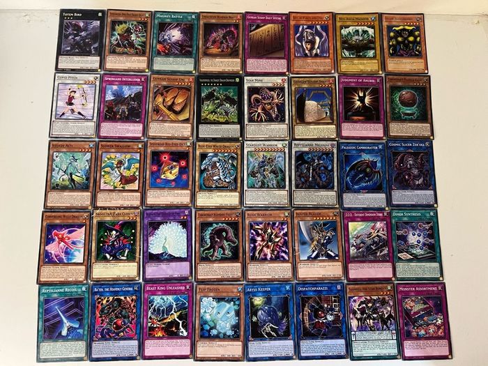 Bundle of 40 1st Edition Yugioh Cards including Blue Eyes White Dragon (36 from 2020 and 4 1996) Yu-Gi-Oh