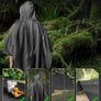 Waterproof Poncho Adult Big Size Lightweight Reusability Waterproof Ponchos for Men and Women Suitable for Outdoor Hiking Camping Cycling Traveling Waterproof Raincoat Image 2