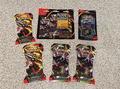 Pokemon Mega Evolutions Pitch Black Booster TCG Bundle Packs