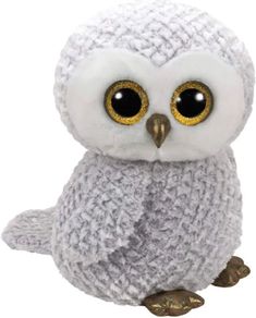 Vintage Extra Large Ty Beanie Boo Plush Soft Toy 17" Owlette