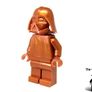 LEGO Darth Vader Unreleased Star Wars Prototype Pearl Copper Colour Monochrome Minifigure Extremely Rare And Hard To Find Image 3