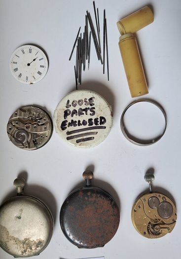 Lot of Antique Pocket Watches & Parts for repair incl. Audemars Piquet & Co.