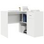 Corner Desk with Drawer White 102 x 50 x 75 cm Image 3