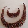 Hand Made Tribal Glass Bead Necklace & Bracelet Image 4