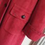 CENTIGRADE Sheepskin style faux suede shearling red coat with stud detail Sz XL (16-20) -Rrp 150 sterling Image 5