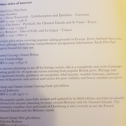 Channel Harbours And Ancorages  K Adlard Coles. Hardback  .