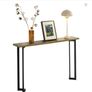 Industrial Console Table Slim Hallway Table with Metal Frame Image 2