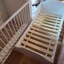 white cot and toddler bed and mattress Image 4