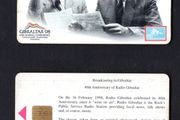 1998 Gibraltar 100 unit 40th Anniversary Of Radio Gibraltar (Siemens - S5 (Module 33)) Phone Card