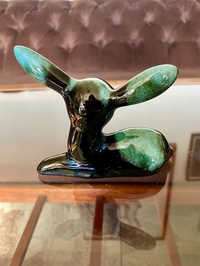 Vintage Blue Mountain Pottery Deer Fawn Figurine Canadian BMP Pottery Mid Century Animal Decor
