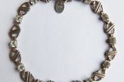 Vintage 18K White Gold Plated Bracelet length 8"