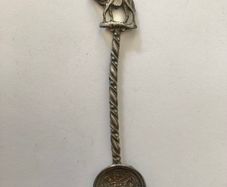 Antique Moroccan Dirham Coin Souvenir Spoon