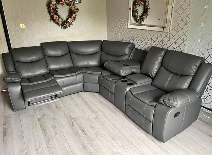 Valarie Corner Leather Recliner Sofa