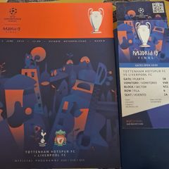 NM - Liverpool v Spurs - 2019 Champions League Programme & match ticket