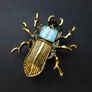 Beetle Scarab Brooch Pin Image 5