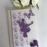 Beautiful handmade purple fairy card Image 6