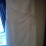 Elegant, simple halter neck wedding dress Image 2