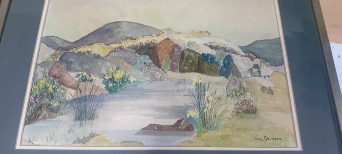 Original Una Gillespie "Clifden"Watercolour