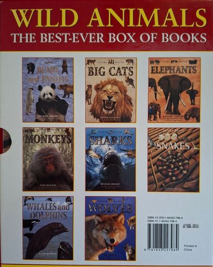 New Wild Animals Box of 8 Books