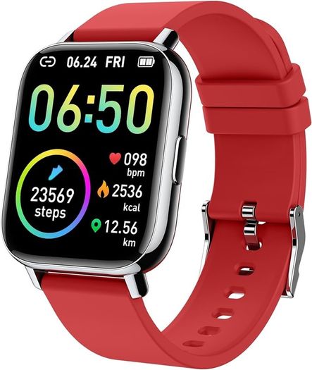 MULTIPLE COLOURS AVAILABLE Smart Watch, Fitness Tracker 1.69" Touch Screen Fitness Watch with Heart Rate Sleep Monitor, Step Counter for Men Women Activity Trackers IP68 Waterproof Smartwatch Sports for iOS Android