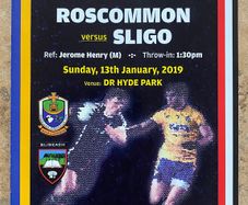 2019 Roscommon v Sligo - FBD Senior Football League Semi-Final Programme