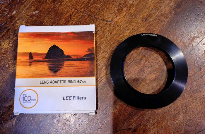 Lee Filters, 105mm Polariser, Big Stopper, Adapter Rings, Pouches & Boxes (used).