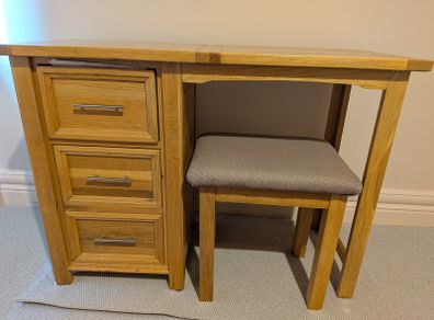 Dressing table and stool