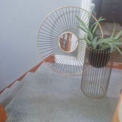 mirror and matching plant stand
