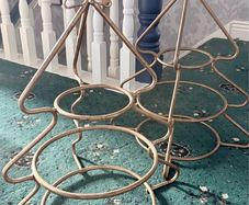 Christmas Plate Stands.  Iorn