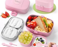 Brand New TUSEASY Kids Lunch Box with Compartments - Lightweight Leak-Proof Bento Box