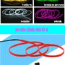 EL Wire 8mm Sewing Edge Neon car Lights Dance Party Car Decor Light Flexible EL Wire lamps Rope Tube LED Strip With DC12V Drive Image 6
