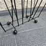 Atomic MidCentury Vintage retro black metal 1950s magazine rack Image 7