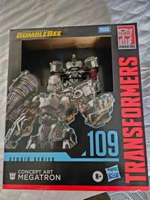 Transformers Toys Studio Series Leader Bumblebee 109 Concept Art Megatron, 8.5-inch Converting Action