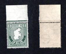 1940-68 E Watermark 2d Definitive (Green Map) marginal example with watermark inverted Mint Never Hinged (MNH)
