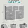 Industrial design with 7 drawers (Dove grey cloud white FREE P&P Image 7
