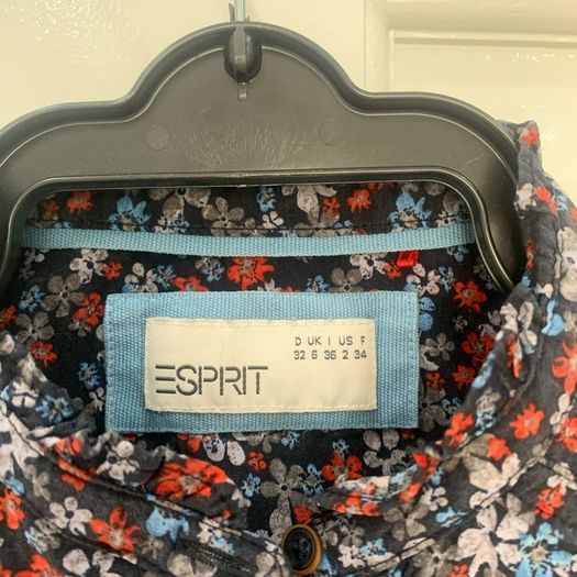 Esprit navy & red floral blouse. Size 6