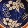 Handmade bowl with flowers in enamelled clay from Portugal Image 7
