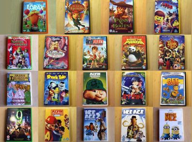 Animated children's movies (DVD)