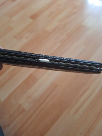 Wallet/Womens Hard Case Embossed Black Wallet .. Price Drop