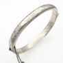 925 Vintage Sterling Silver Bangle, Birmingham 1973 Image 3