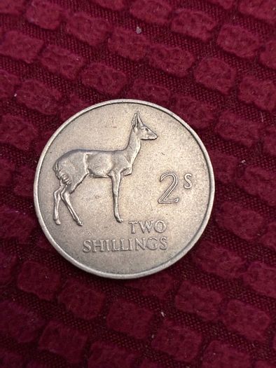 1964 Zambia Two Shilling Coin