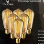 Modern Black Sputnik Pendant Ceiling Light with 9 Edison Bulbs Image 3