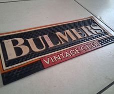 Old-school Bulmers cider drip mat