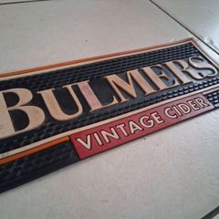 Old-school Bulmers cider drip mat