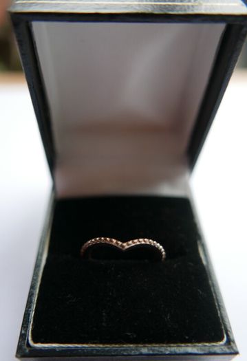 Pandora ALE  14K 585 Rose Gold Plated Metal Ring size L1/2 - 1,5g