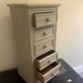 Antique Painted Cabinet with Drawers Image 4