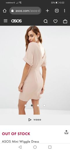 BNWT ASOS Wiggle Dress in Blush