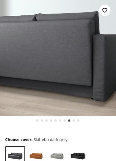 Three-seat sofa-bed